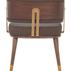 Zuo Brew Dining Chair Brown & Walnut