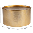 Zuo Coldveil Storage Coffee Table Gold