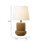 Zuo Seina Solar Table Lamp Natural