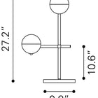 Zuo Waterloo Table Lamp white