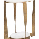 Zuo Orion Accent Table White & Brass