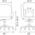 Zuo Lionel Office Chair Beige