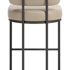 Zuo Velar Counter Stool (Set of 2) Beige & Gray