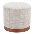 Zuo Fije Storage Ottoman Gray