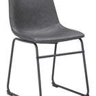 Zuo Smart Dining Chair (Set of 2) Charcoal