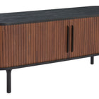 Zuo Koriana Entertainment Stand Black & Walnut
