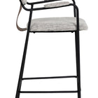 Zuo Couva Counter Stool (Set of 2) Gray Tweed