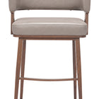 Zuo Poise Counter Stool Brown & Walnut