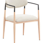 Zuo Equinox Dining Chair Oyster Gray & Natural
