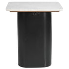 Zuo Fiora Side Table White & Black
