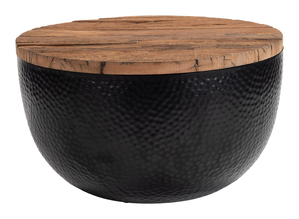 Zuo Duskan Storage Coffee Table Natural & Black