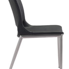 Zuo Ace Dining Chair (Set of 2) Black & Silver