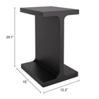Zuo Bama Side Table Black