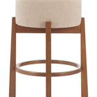 Zuo Nade Counter Stool (Set of 2) Beige & Walnut