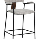 Zuo Couva Counter Stool (Set of 2) Gray Tweed