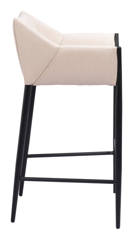 Zuo Andover Barstool Beige