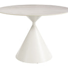 Zuo Plinn Dining Table Light Beige & White