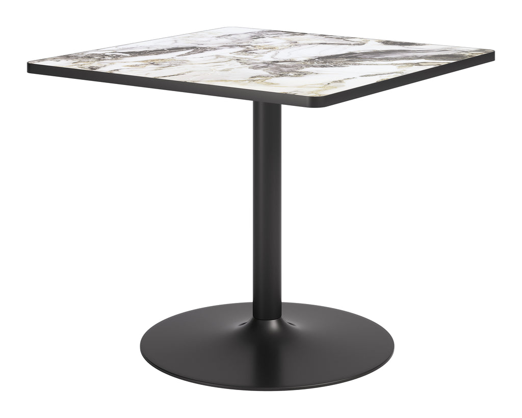 Zuo Caliza Dining Table Gray & Black
