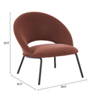 Zuo Zurich Accent Chair Brown