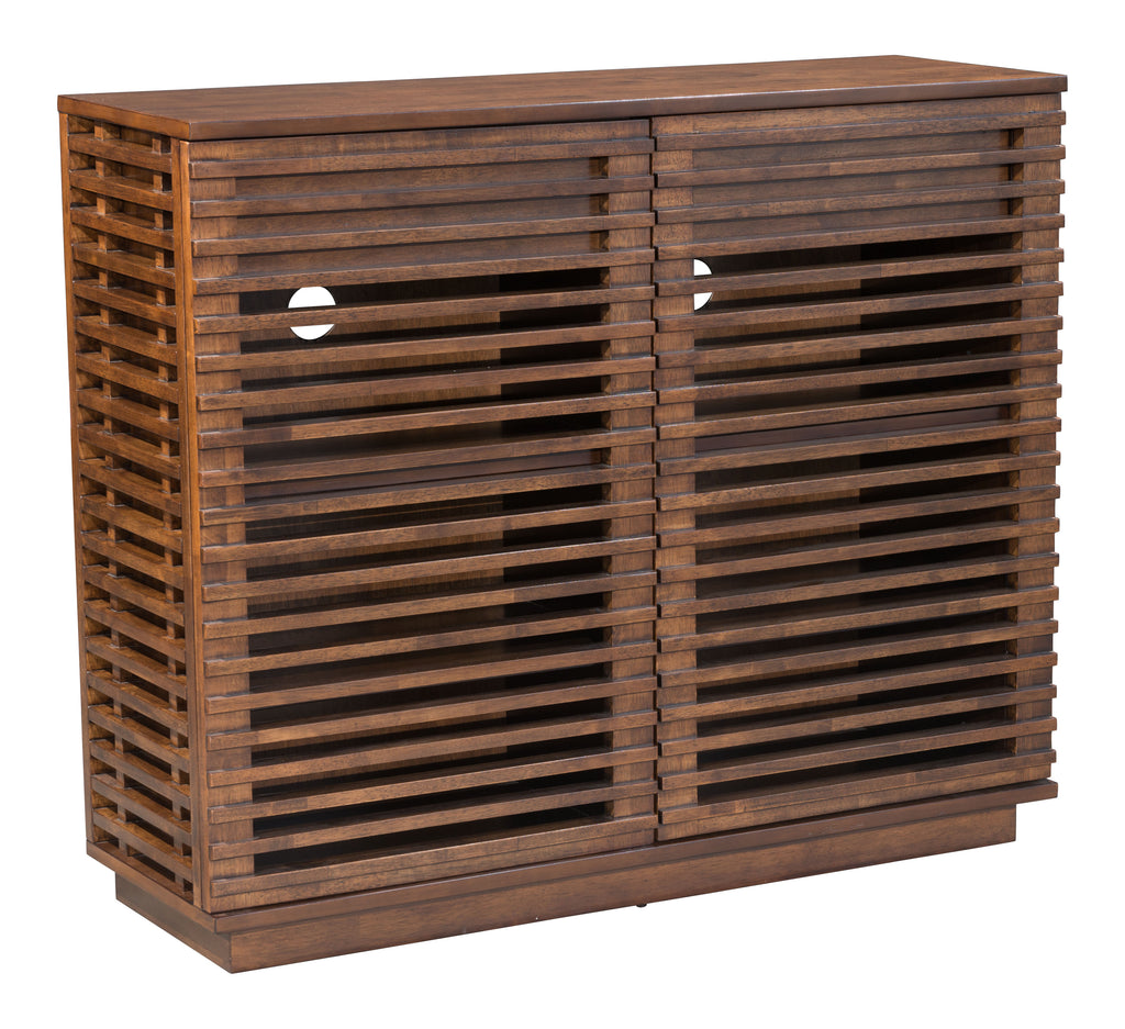 Zuo Linea Cabinet Walnut