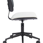 Zuo Duravel Office Chair White & Black