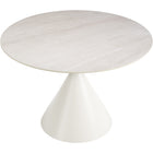 Zuo Plinn Dining Table Light Beige & White