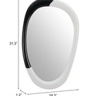 Zuo Muna Mirror White & Black
