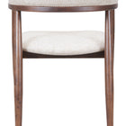 Zuo Goka Dining Chair Beige & Walnut