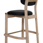 Zuo Rilou Counter Stool (Set of 2) Black & Natural