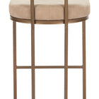Zuo Velar Barstool (Set of 2) Beige