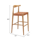 Zuo Bandani Barstool Tan
