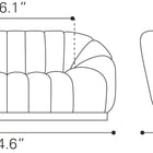 Zuo Bhutan Sofa Cream