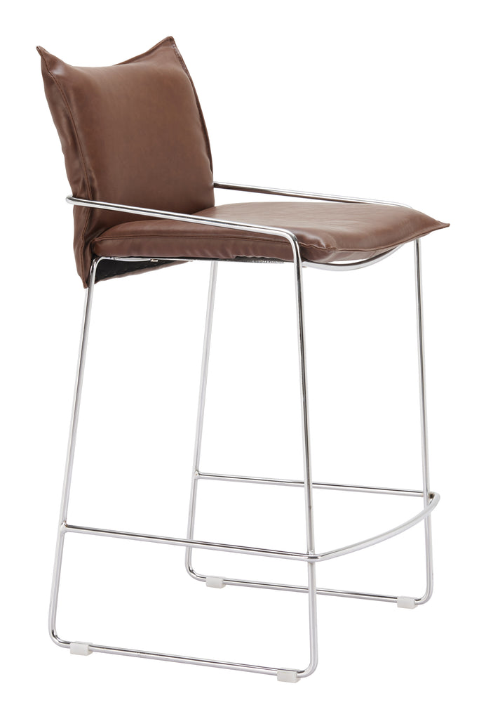 Zuo Pola Counter Stool Brown