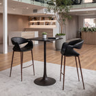 Zuo Limay Barstool Black & Walnut