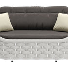 Zuo Coral Reef Loveseat Gray