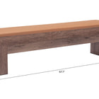 Zuo Bonker Storage Bench (Set of 2) Brown