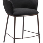Zuo Essen Counter Stool Black & Bronze