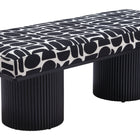 Zuo Botoia Bench Black & White