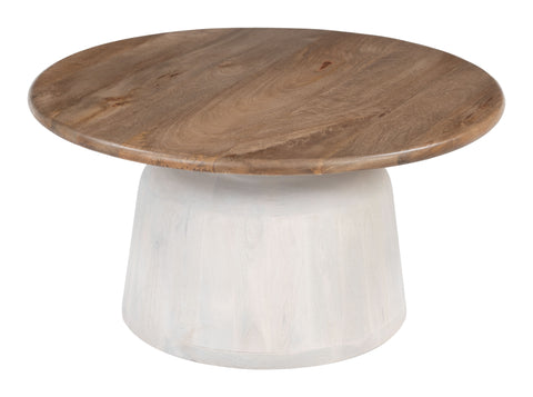 Zuo Goblet Coffee Table Brown & White