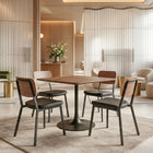 Zuo Ardenne Dining Chair (Set of 4) Black & Brown