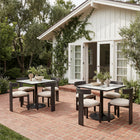 Zuo Caliza Dining Table Gray & Black