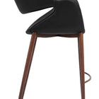 Zuo Limay Counter Stool Black & Walnut