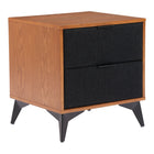 Zuo Zarif Nightstand Black & Walnut