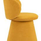 Zuo Oblic Swivel Dining Chair Orange