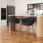 Zuo Essen Counter Stool Black & Bronze