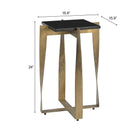 Zuo Noara Accent Table Black & Brass