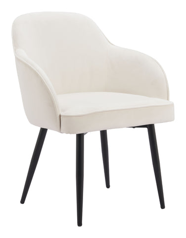 Zuo Jolie Dining Chair (Set of 2) Ivory