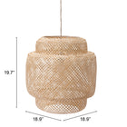 Zuo Finch Ceiling Lamp Natural