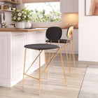 Zuo Georges Counter Stool (Set of 2) Gray & Gold