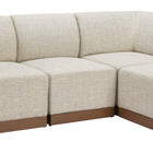 Zuo Christy Armless Chair Beige